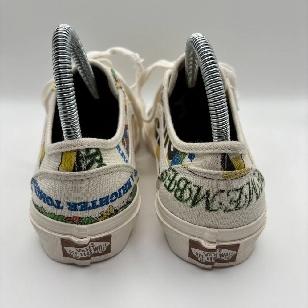 Vans Eco Theory Old Skool Tapered Skate Shoe Graphic Print‎ Women's Size 7.5 US